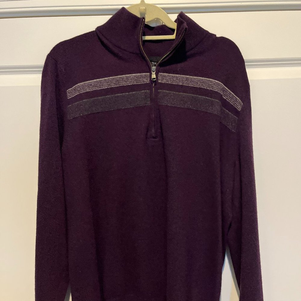 New Banana Republic Half Zip Sweater - Purple size L